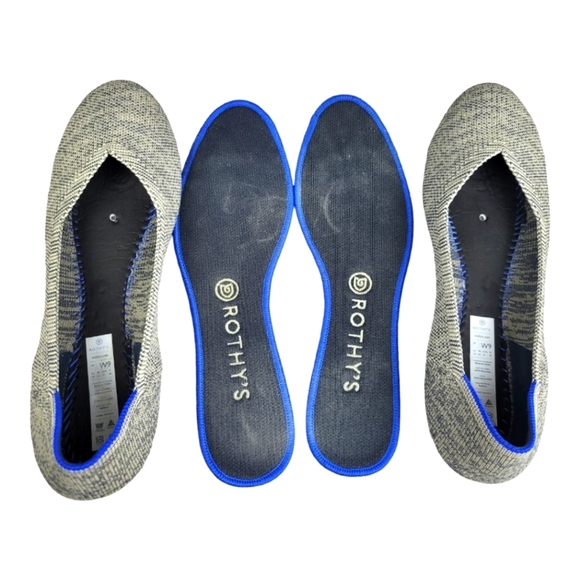 Rothy's‎ "The Flat" Retired Taupe Gray Melange size 9 - Picture 9 of 10